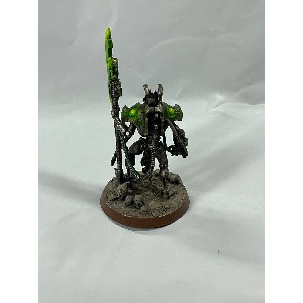 Warhammer 40k Necron Overlord Indomitus Tachyon Arrow Pro Painted Green Glow